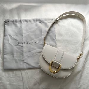 Mini Gabine Saddle Bag - Cream